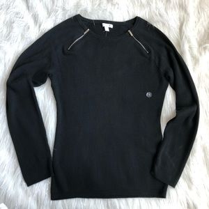 Black Ribbed Sweater